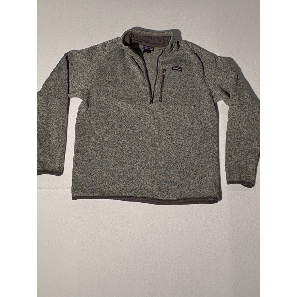 Patagonia Better Sweater 1/4 Zip‎ Pullover Mens Large Heather Gray Fleece Jacket